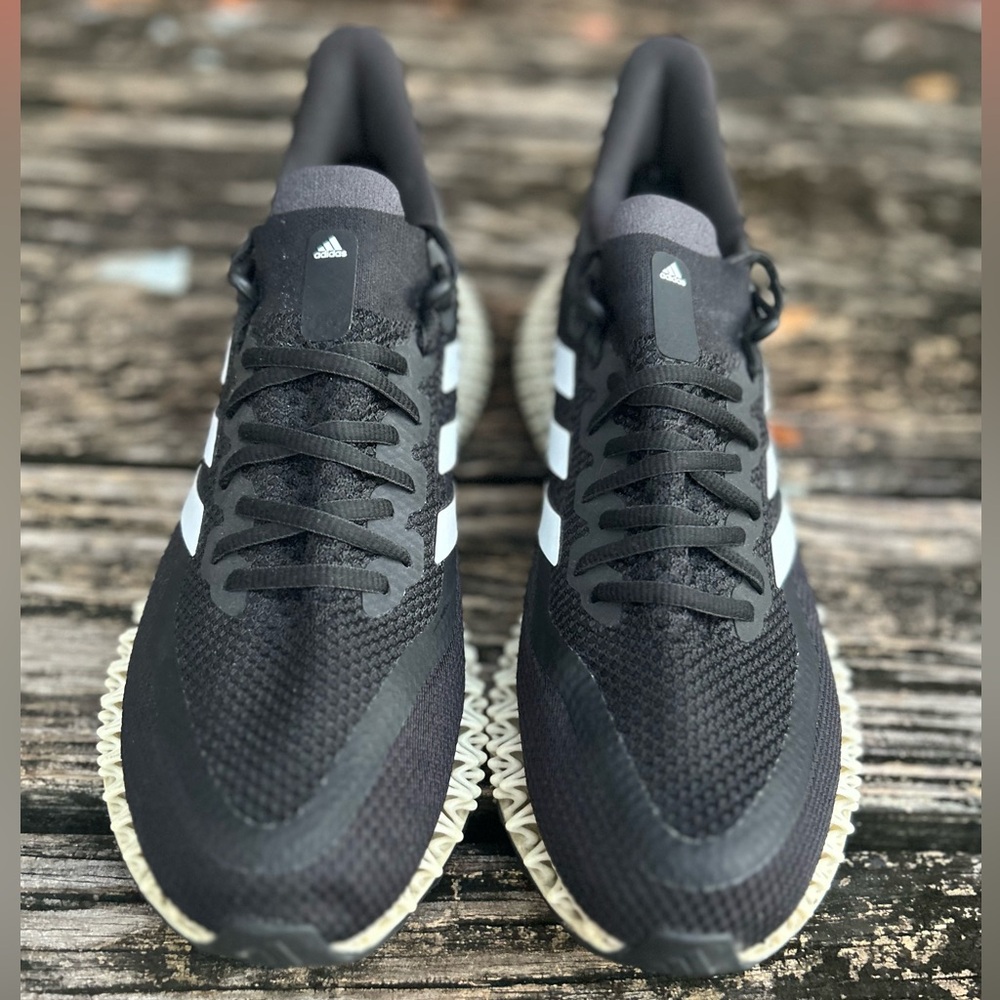 Adidas 4D FWD 2 Black Carbon Running Athletic Training Shoes GX9249 Mens Sz 10.5 - Picture 6 of 12